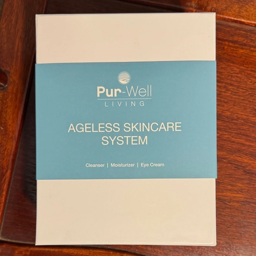 NIB Pur-Well Living Ageless Skincare  Natural Plant Based Skincare Regimen